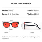 Orange Red Anti Blue Light UV Glasses