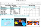 Color Changing 5025 Orange Anti-blue Light UV Glasses CR39