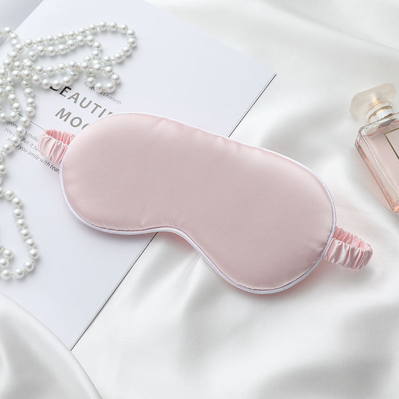 Soft Satin Sleep Eye Mask with Adjustable Band