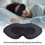 3D Gravity Beads Memory Foam Blackout Eye Mask